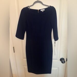 NWT Calvin Klein Elegant Navy Blue Dress